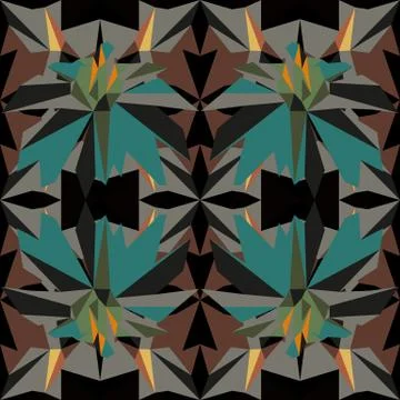 Seamless vector pattern geometric background. Abstract pattern graphic Stock Illustration