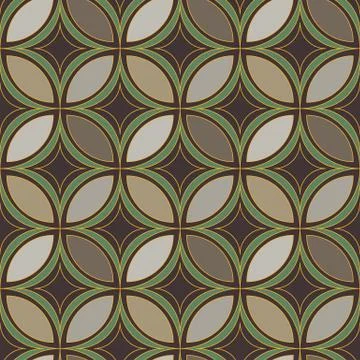 Seamless vector pattern with geometric ornament Stock Illustration