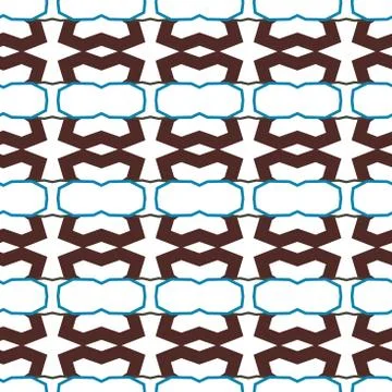 Seamless vector pattern in geometric ornamental style Stock Illustration