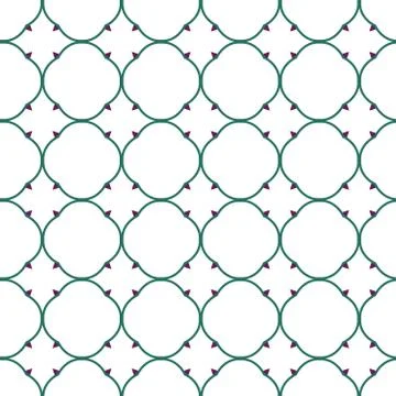 Seamless vector pattern in geometric ornamental style Stock Illustration