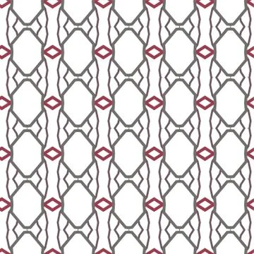 Seamless vector pattern in geometric ornamental style Stock Illustration