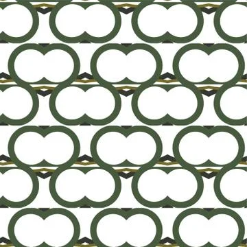 Seamless vector pattern in geometric ornamental style Stock Illustration