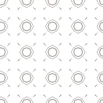 Seamless vector pattern in geometric ornamental style Иллюстрация