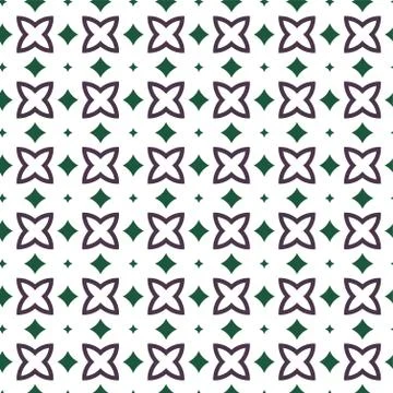 Seamless vector pattern in geometric ornamental style 스톡 일러스트