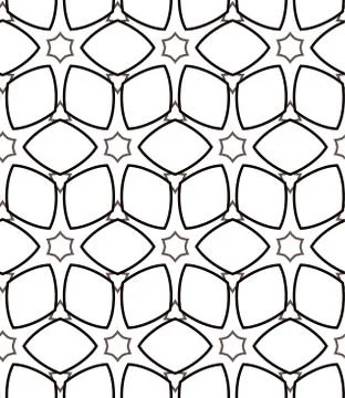 Seamless vector pattern in geometric ornamental style Stock-Illustration