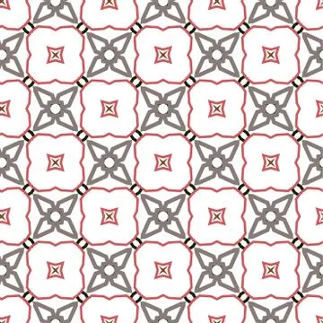 Seamless vector pattern in geometric ornamental style Stock Illustration