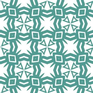 Seamless vector pattern in geometric ornamental style Stock Illustration