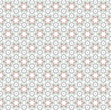 Seamless vector pattern in geometric ornamental style Stock Illustration