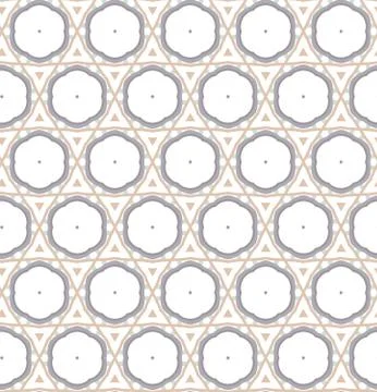Seamless vector pattern in geometric ornamental style Stock Illustration