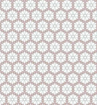 Seamless vector pattern in geometric ornamental style Stock Illustration