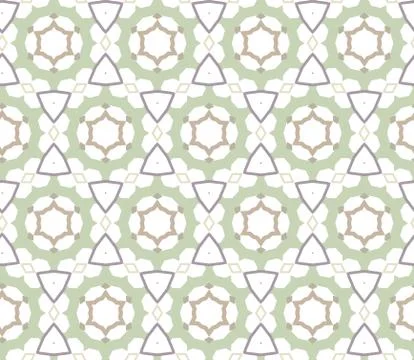Seamless vector pattern in geometric ornamental style Stock Illustration