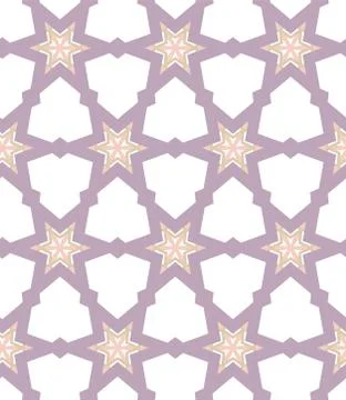 Seamless vector pattern in geometric ornamental style Stock Illustration