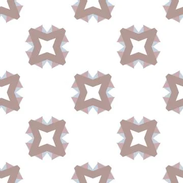 Seamless vector pattern in geometric ornamental style Stock Illustration