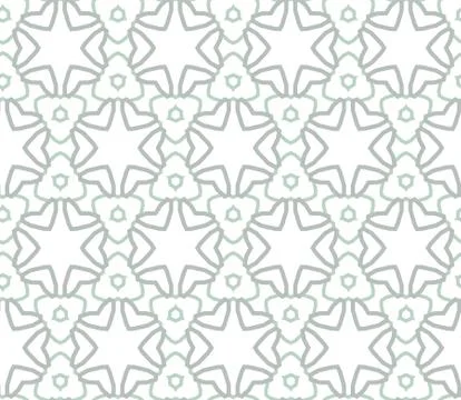 Seamless vector pattern in geometric ornamental style Stock Illustration