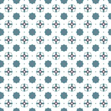 Seamless vector pattern in geometric ornamental style Stock Illustration