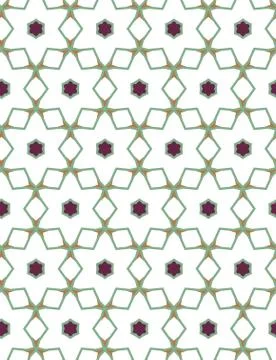 Seamless vector pattern in geometric ornamental style Stock-Illustration