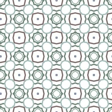 Seamless vector pattern in geometric ornamental style Stock Illustration