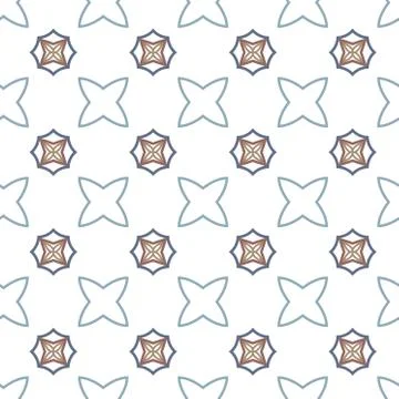 Seamless vector pattern in geometric ornamental style Stock-Illustration