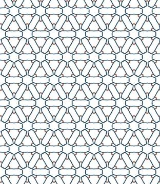 Seamless vector pattern in geometric ornamental style Stock-Illustration