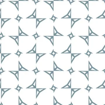 Seamless vector pattern in geometric ornamental style Stock Illustration