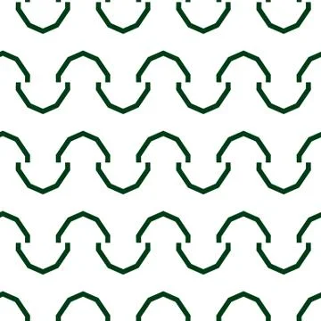 Seamless vector pattern in geometric ornamental style Stock Illustration