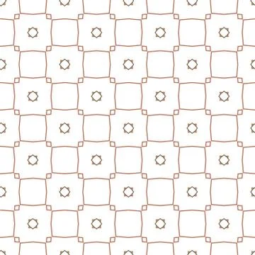 Seamless vector pattern in geometric ornamental style Stock Illustration