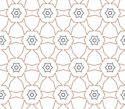 Seamless vector pattern in geometric ornamental style Illustrazione stock