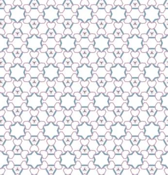 Seamless vector pattern in geometric ornamental style Stock Illustration