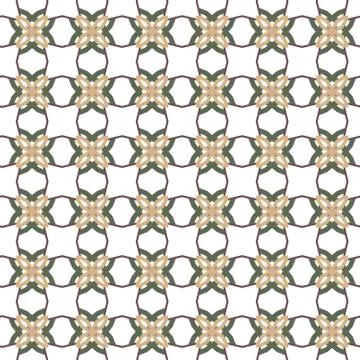Seamless vector pattern in geometric ornamental style Stock Illustration