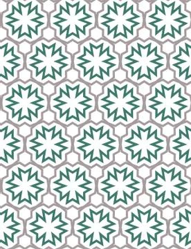 Seamless vector pattern in geometric ornamental style Иллюстрация