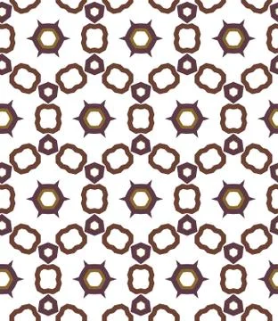 Seamless vector pattern in geometric ornamental style Stock Illustration