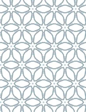 Seamless vector pattern in geometric ornamental style Stock Illustration