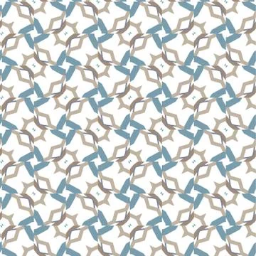 Seamless vector pattern in geometric ornamental style Stock Illustration