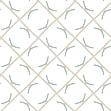 Seamless vector pattern in geometric ornamental style Stock Illustration