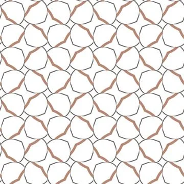 Seamless vector pattern in geometric ornamental style Illustrazione stock