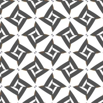 Seamless vector pattern in geometric ornamental style Stock Illustration