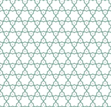 Seamless vector pattern in geometric ornamental style Stock Illustration