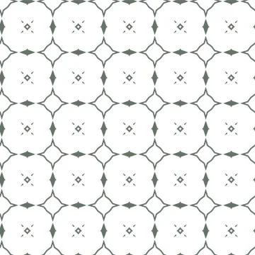 Seamless vector pattern in geometric ornamental style Stock Illustration