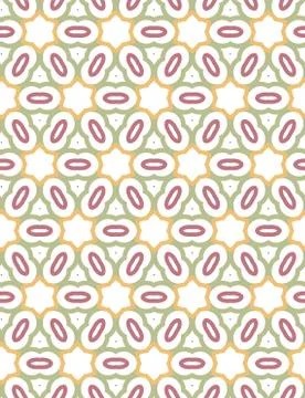 Seamless vector pattern in geometric ornamental style Stock Illustration