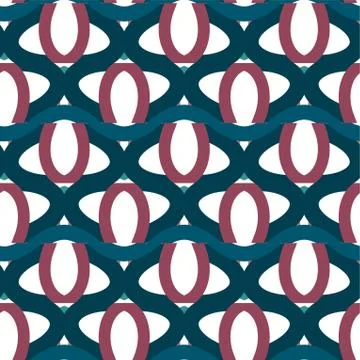 Seamless vector pattern in geometric ornamental style Stock Illustration