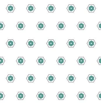 Seamless vector pattern in geometric ornamental style Stock Illustration
