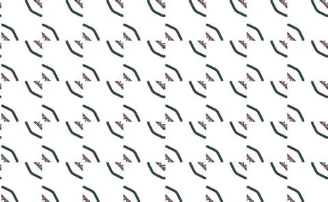 Seamless vector pattern in geometric ornamental style Stock Illustration