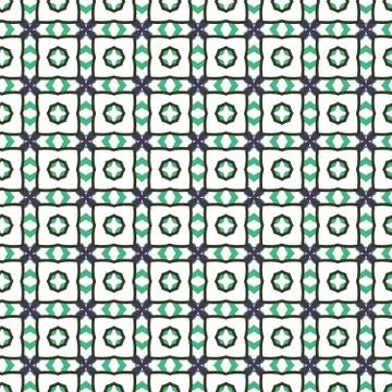 Seamless vector pattern in geometric ornamental style Stock Illustration
