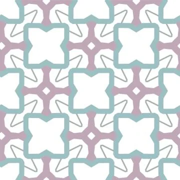 Seamless vector pattern in geometric ornamental style Stock Illustration