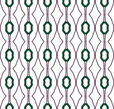 Seamless vector pattern in geometric ornamental style Stock Illustration