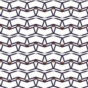 Seamless vector pattern in geometric ornamental style Illustrazione stock