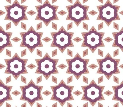 Seamless vector pattern in geometric ornamental style Иллюстрация
