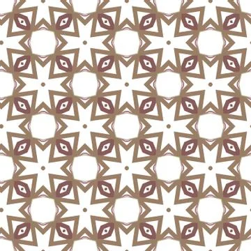 Seamless vector pattern in geometric ornamental style Stock Illustration