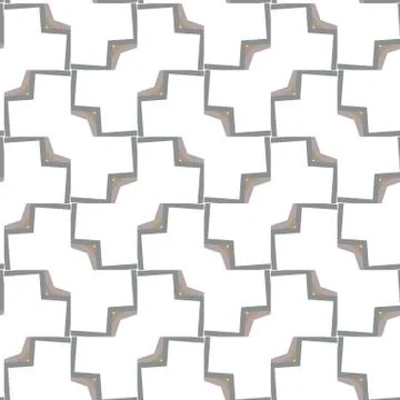 Seamless vector pattern in geometric ornamental style Stock Illustration