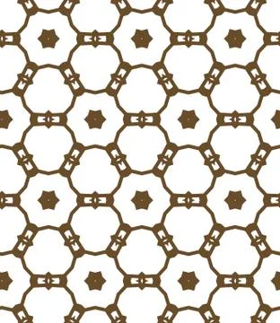 Seamless vector pattern in geometric ornamental style Illustrazione stock